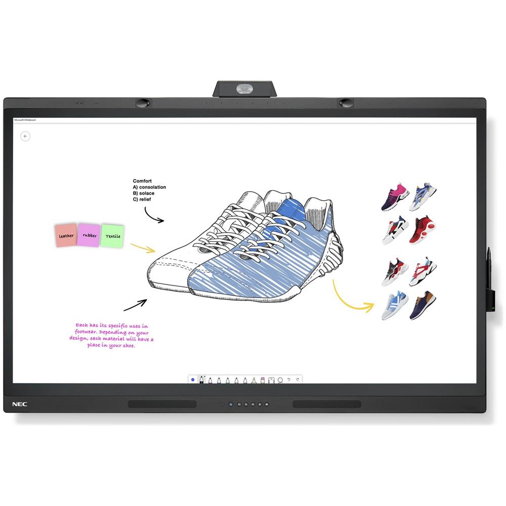 NEC WD551 lavagna interattiva 139,7 cm (55") 3840 x 2160 Pixel Touch screen