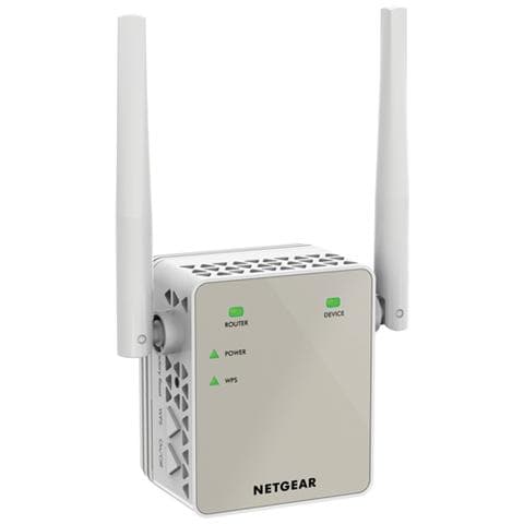 NETGEAR Ripetitore WiFi EX6120 AC1200, Access Point Dual Band, Porta LAN, Compatibile con Modem Fibra e ADSL