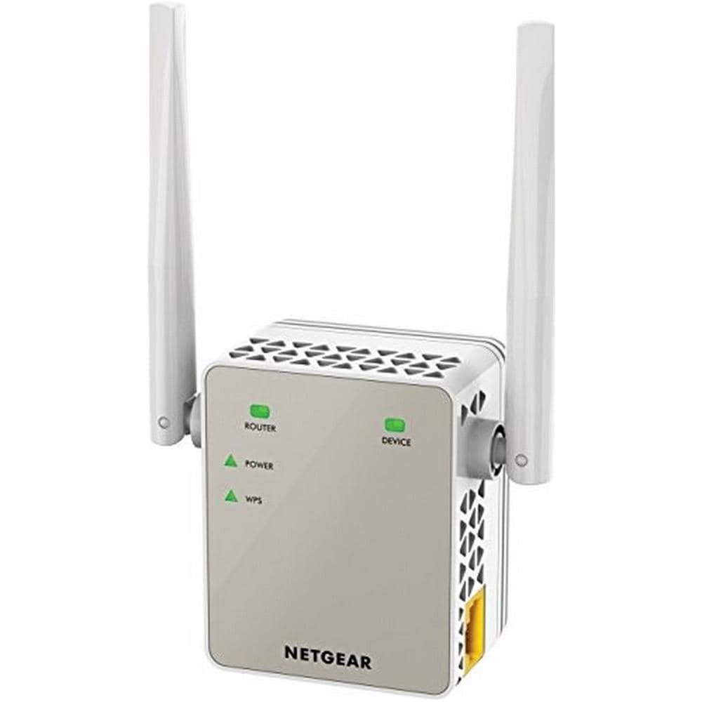 NETGEAR Ripetitore WiFi EX6120 AC1200, Access Point Dual Band, Porta LAN, Compatibile con Modem Fibra e ADSL