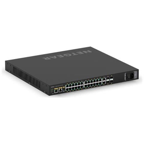 NETGEAR Switch Gestito GSM4230PX-100EUS con 24 Porte1G PoE+ / 480W 2x1G e 4xSFP+ Colore Nero