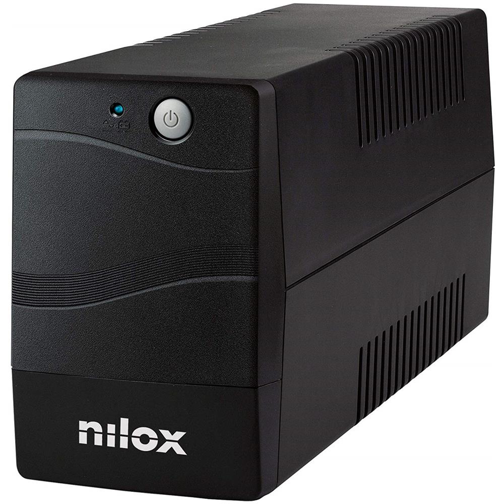 NILOX Gruppo di Continuità UPS Premium 600 VA / 420 W AVR 2 x Prese Shuko