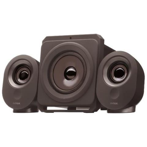 NILOX NXAPC04 Set di Altoparlanti per PC 2.1 Canali Potenza 35 Watt Bluetooth Colore Nero