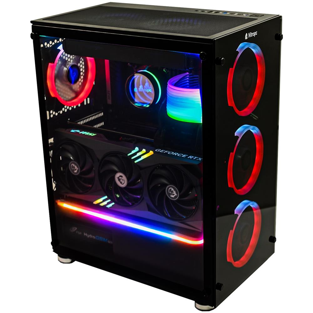 Nitropc PC Gaming Élite Bronze Plus Intel Core i9-14900KF RAM 32 GB DDR5 SSD 2x 1 TB Nvidia GeForce RTX 4070 Ti Super 16 GB Windows 11 Home