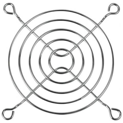 NO BRAND Griglia in Acciaio Cromato per Ventola da 80 mm