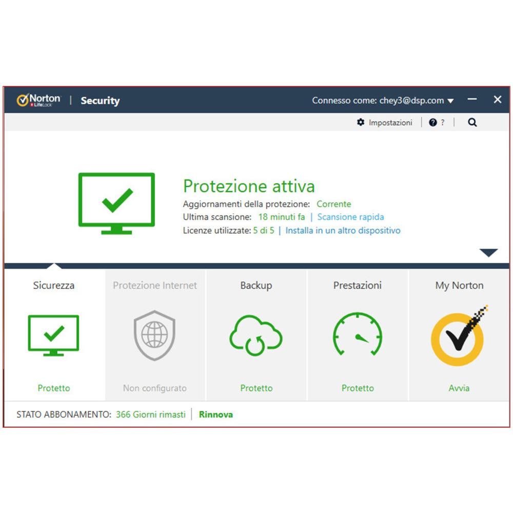 NORTONLIFELOCK Norton 360 Deluxe 2021 Antivirus per 3 dispositivi Licenza di 1 anno