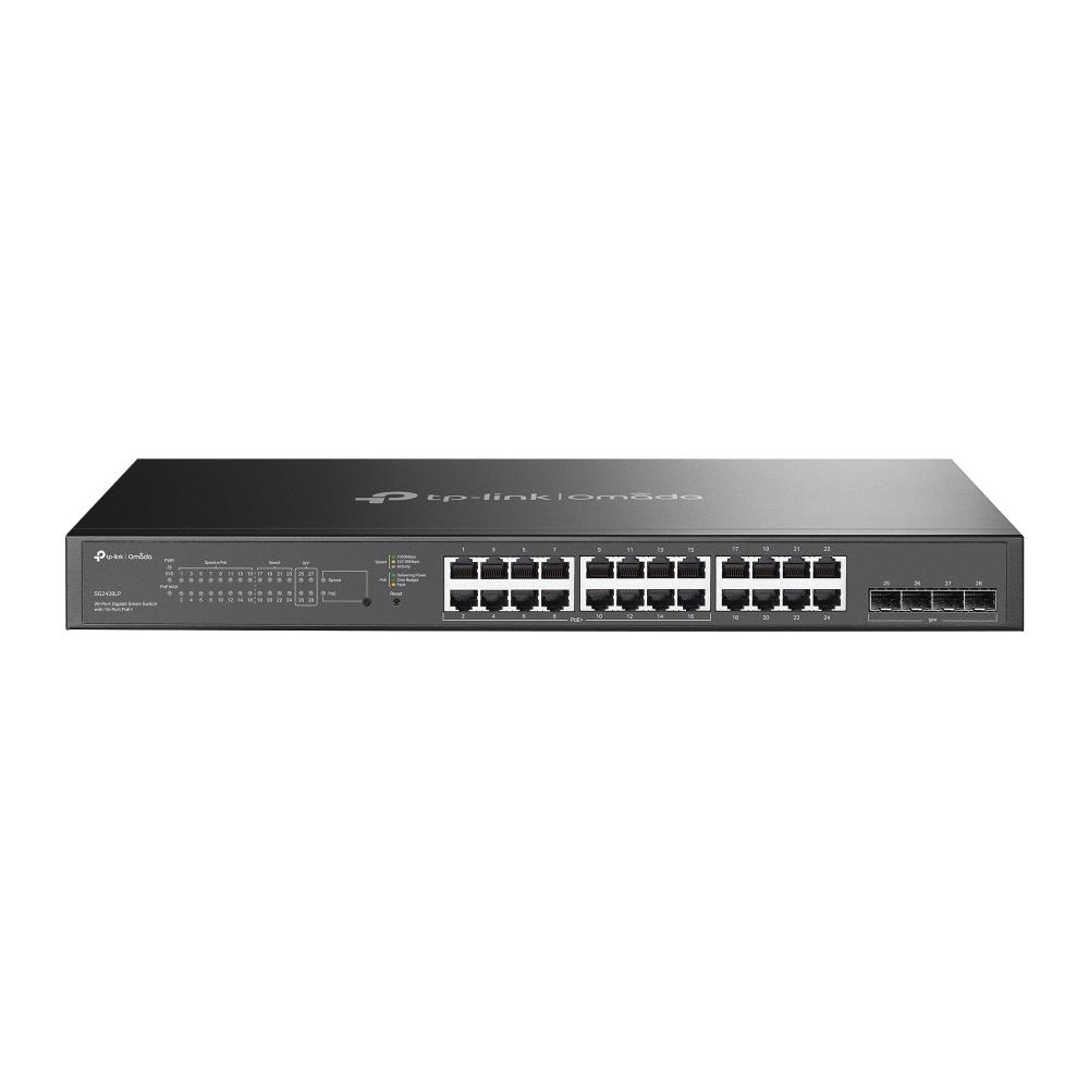 Omada SG2428LP Switch di Rete Gestito L2/L2+ 24 Porte Gigabit Ethernet (10/100/1000) Supporto Power over Ethernet (PoE) Colore Grigio