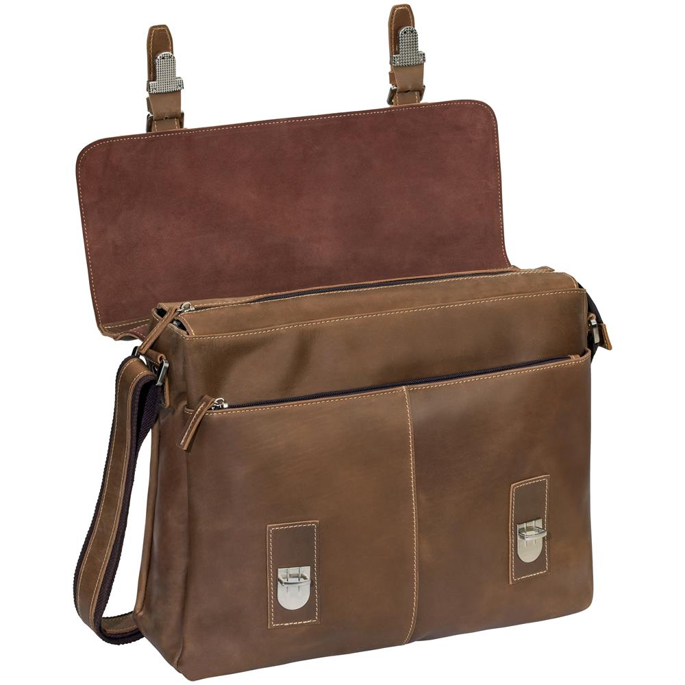 PEDEA 66066304 borsa per laptop 43,9 cm (17.3") Borsa da corriere Marrone