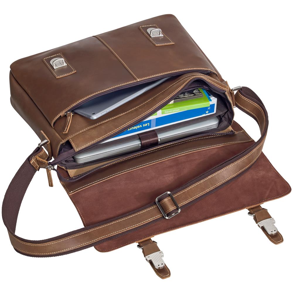 PEDEA 66066304 borsa per laptop 43,9 cm (17.3") Borsa da corriere Marrone