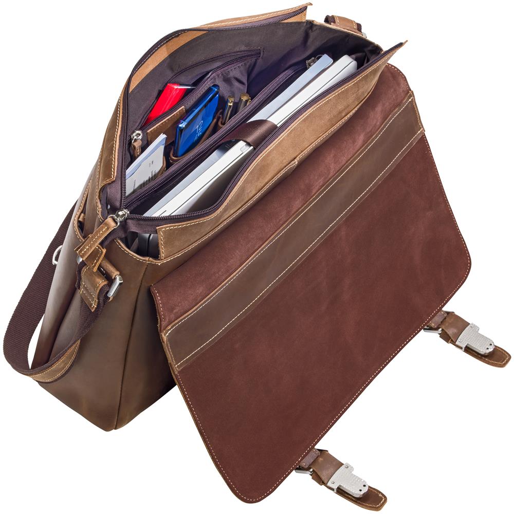 PEDEA 66066304 borsa per laptop 43,9 cm (17.3") Borsa da corriere Marrone