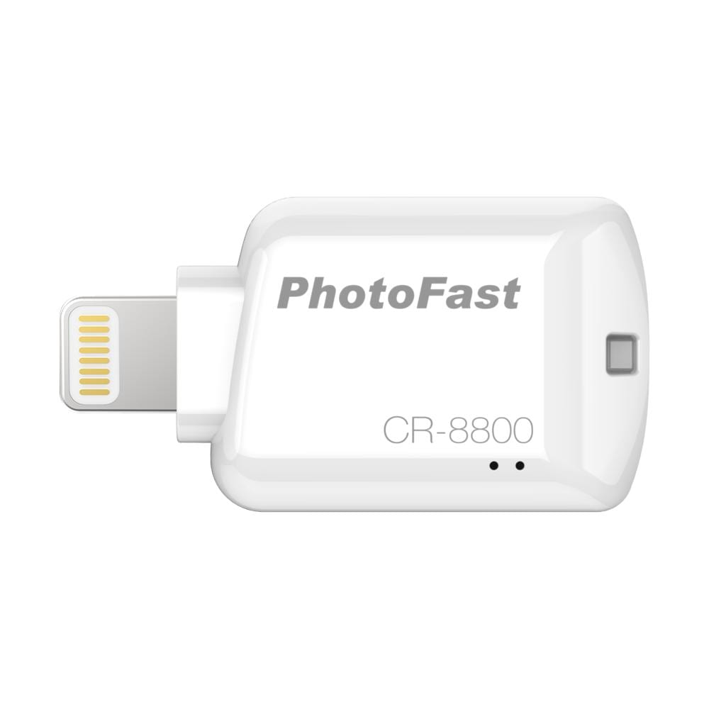 PhotoFast CR8800W Lettore micro SD per Iphone / Ipad / Ipod colore bianco