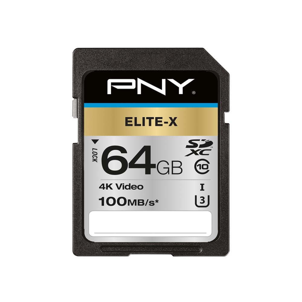 PNY Micro SDXC Elite-X UHS-I 64GB Classe 3