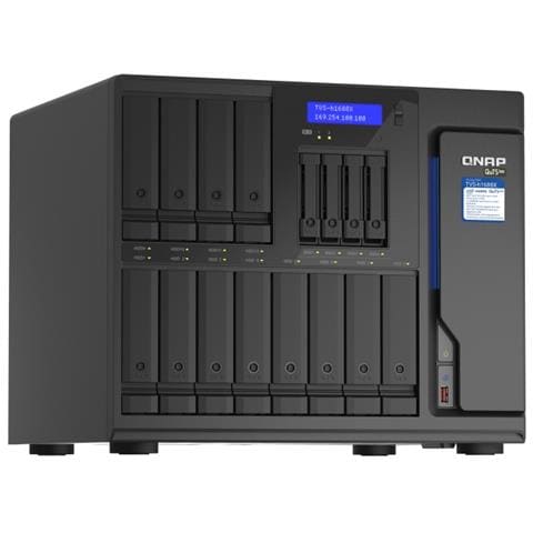 QNAP NAS TVS-h1688X 16 Slot 3.5" / 2.5" Interfacce 6 x Gigabit Ethernet / 5 x USB 3.1 Ram 32 GB