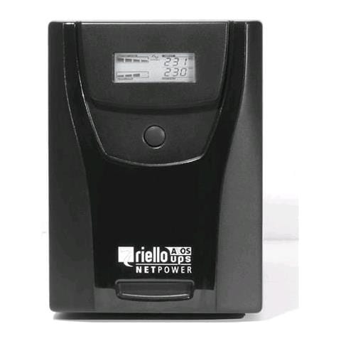 RIELLO UPS Gruppo di Continuità UPS a Linea Interattiva 2000VA / 1200W Net Power 2000 6 Prese AC / USB / RS-232