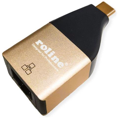 Roline GOLD ADATTATORE USB 3.2 C-RJ45 M /F USB 3.2 GEN 2