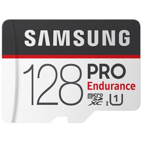 SAMSUNG MicroSD PRO Endurance da 128GB Velocità UHS-I U1 di Classe 10 fino a 100 MB / s in Lettura + Adattore SD