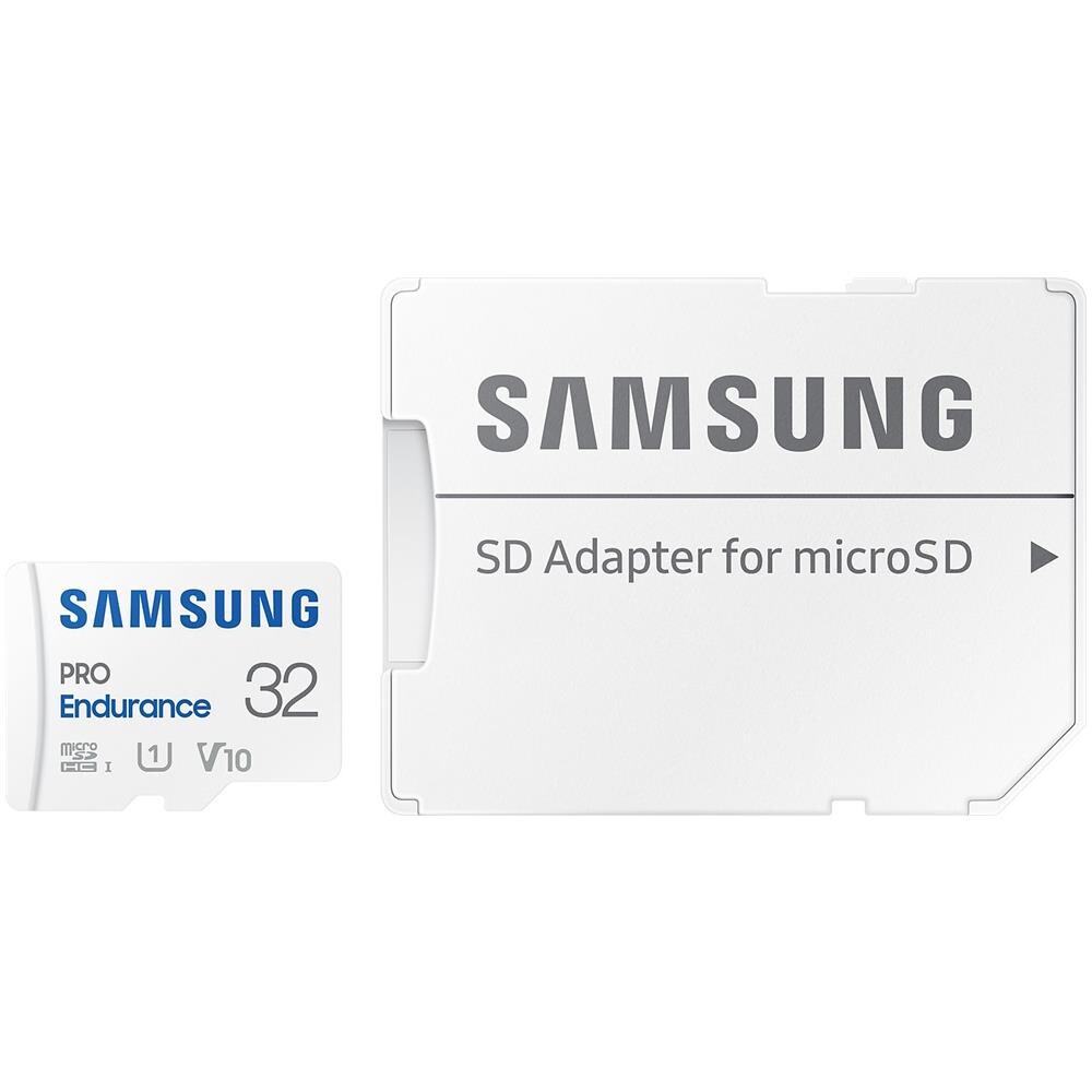 SAMSUNG MicroSD PRO Endurance 32 GB Velocità UHS-I di Classe V10 fino a 100 MB / s in lettura Adattatore SD