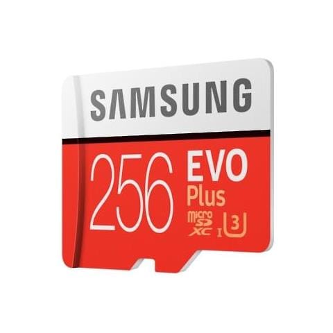 SAMSUNG MicroSD EVO Plus 256GB UHS-I Grado 3 Adattatore SD