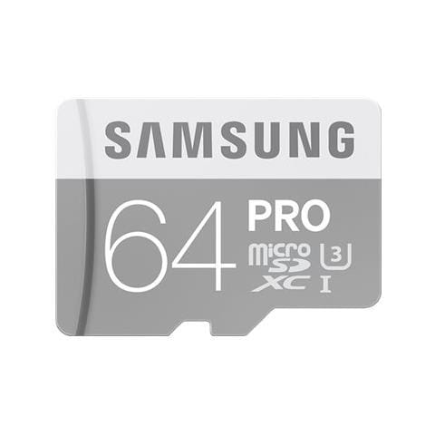 SAMSUNG MicroSD Pro UHS-1 64 GB + Adattatore SD