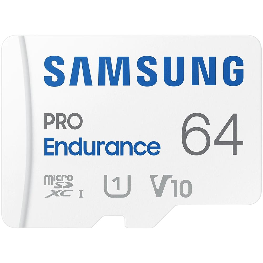 SAMSUNG MicroSD PRO Endurance 64 GB Velocità UHS-I di Classe V10 fino a 100 MB / s in lettura Adattatore SD