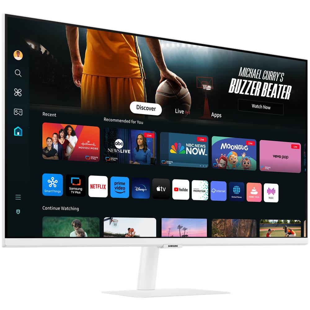 SAMSUNG M70D Monitor PC 81,3 cm (32") 3840 x 2160 Pixel 4K Ultra HD LED Bianco