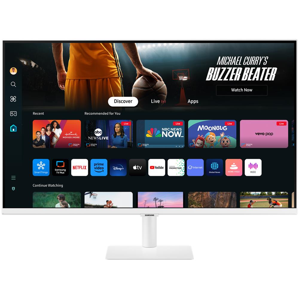 SAMSUNG M70D Monitor PC 81,3 cm (32") 3840 x 2160 Pixel 4K Ultra HD LED Bianco