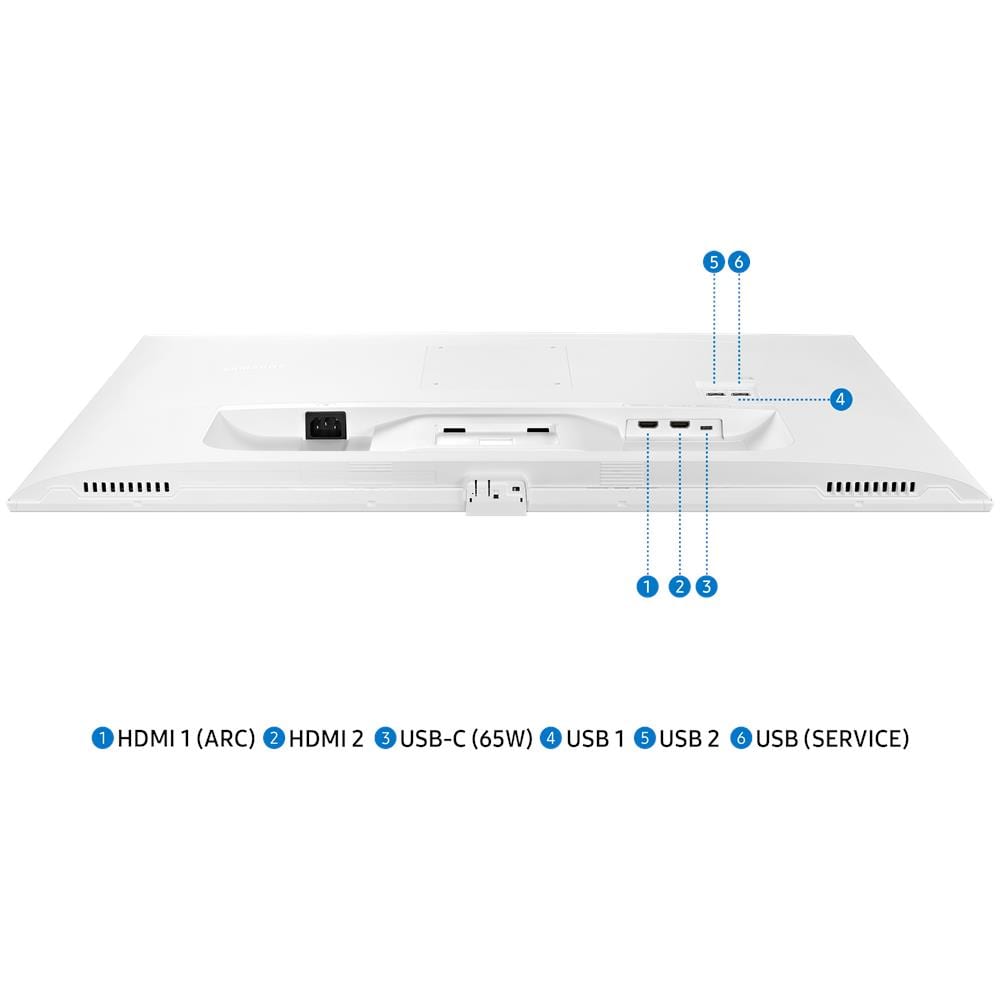 SAMSUNG M70D Monitor PC 81,3 cm (32") 3840 x 2160 Pixel 4K Ultra HD LED Bianco