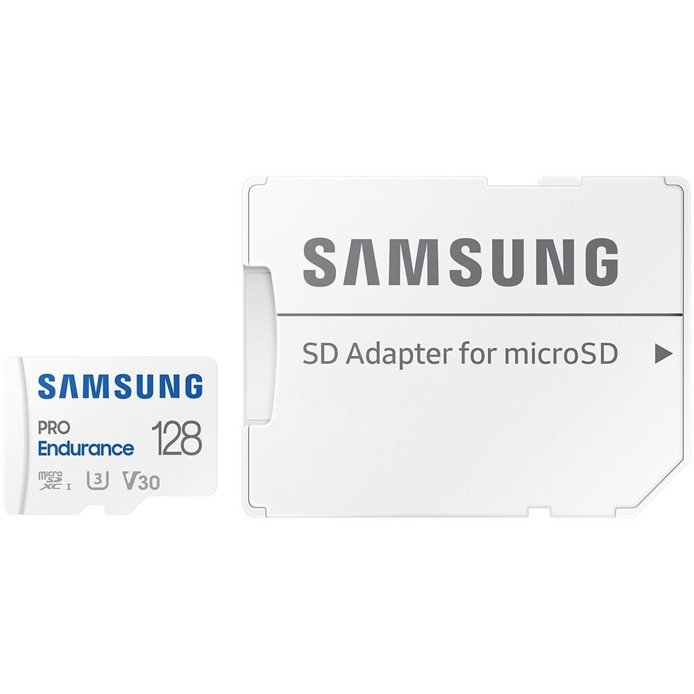 SAMSUNG MicroSD PRO Endurance 128 GB Velocità UHS-I di Classe V10 fino a 100 MB / s in lettura Adattatore SD