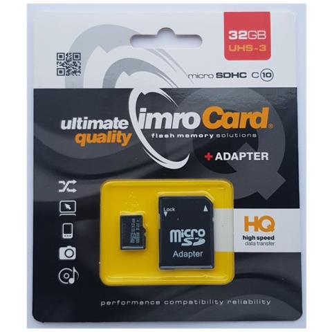 SANDISK Micro SD 32GB HC + adattatore per SD