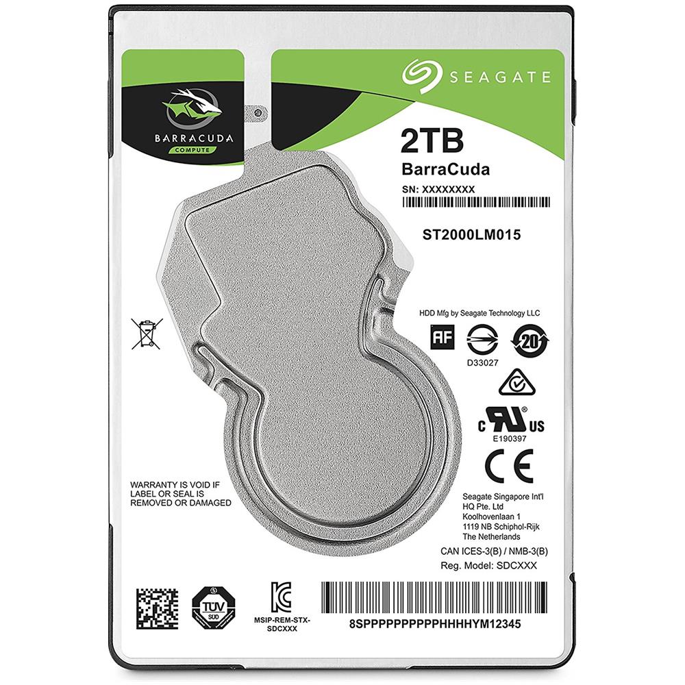 SEAGATE Hard Disk Interno BarraCuda 2 TB 2.5" Sata III 6 Gb / s 5400 Rpm Buffer 128 MB