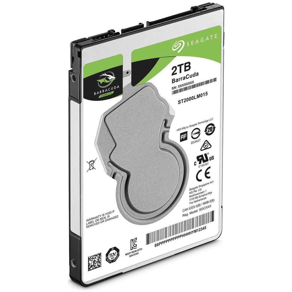 SEAGATE Hard Disk Interno BarraCuda 2 TB 2.5" Sata III 6 Gb / s 5400 Rpm Buffer 128 MB