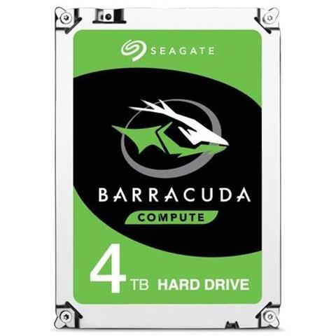 SEAGATE Hard Disk Interno BarraCuda 4 TB 3.5" Interfaccia Sata III 6 Gb / s Buffer 256 MB 5400 Rpm
