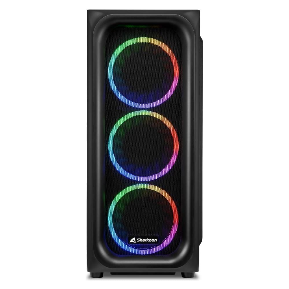 SHARKOON Case TK5M RGB Mini-ITX / Micro-ATX / ATX 2x USB 3.0 / 1x USB 3.2 Colore Nero (Finestrato)