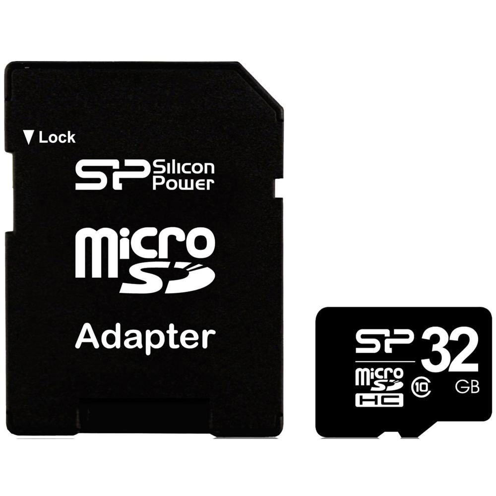 SILICON POWER Micro SDHC da 32 GB Class 10 class con Adattatore