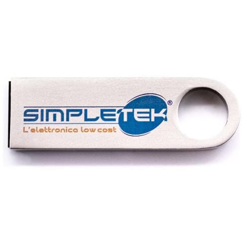 SIMPLETEK Pendrive 64gb Chiavetta Usb Metallo Memoria Penna Pennetta Porta Chiave