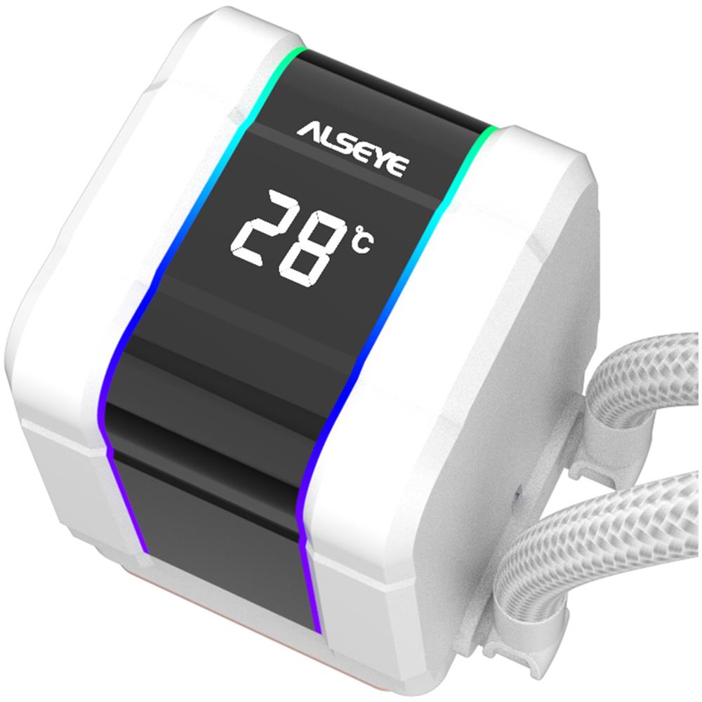 SIMPLETEK Dissipatore Processore Cpu Gaming Cooler Rgb Colorato 240cm 1851 1700 1200 115x