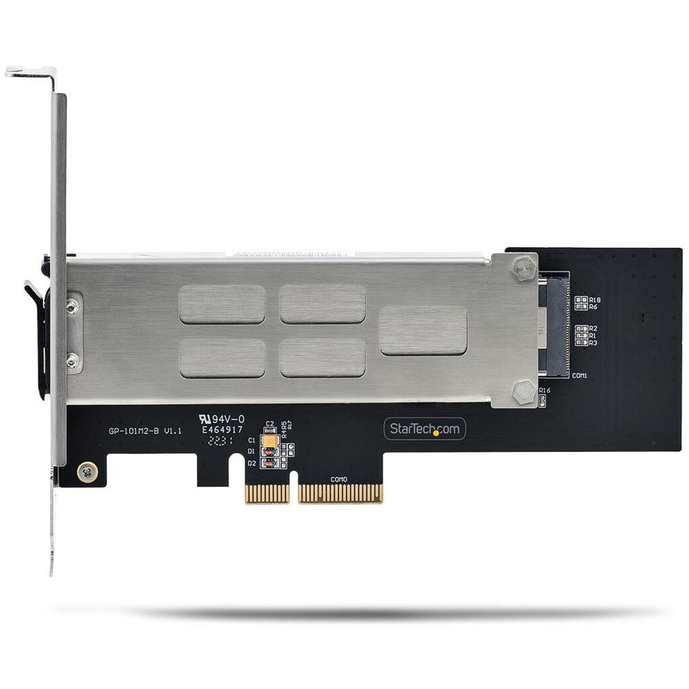 STARTECH.COM Schede di Interfaccia per PC PCIe 4.0 M. 2 64 GB /s Argento Nero