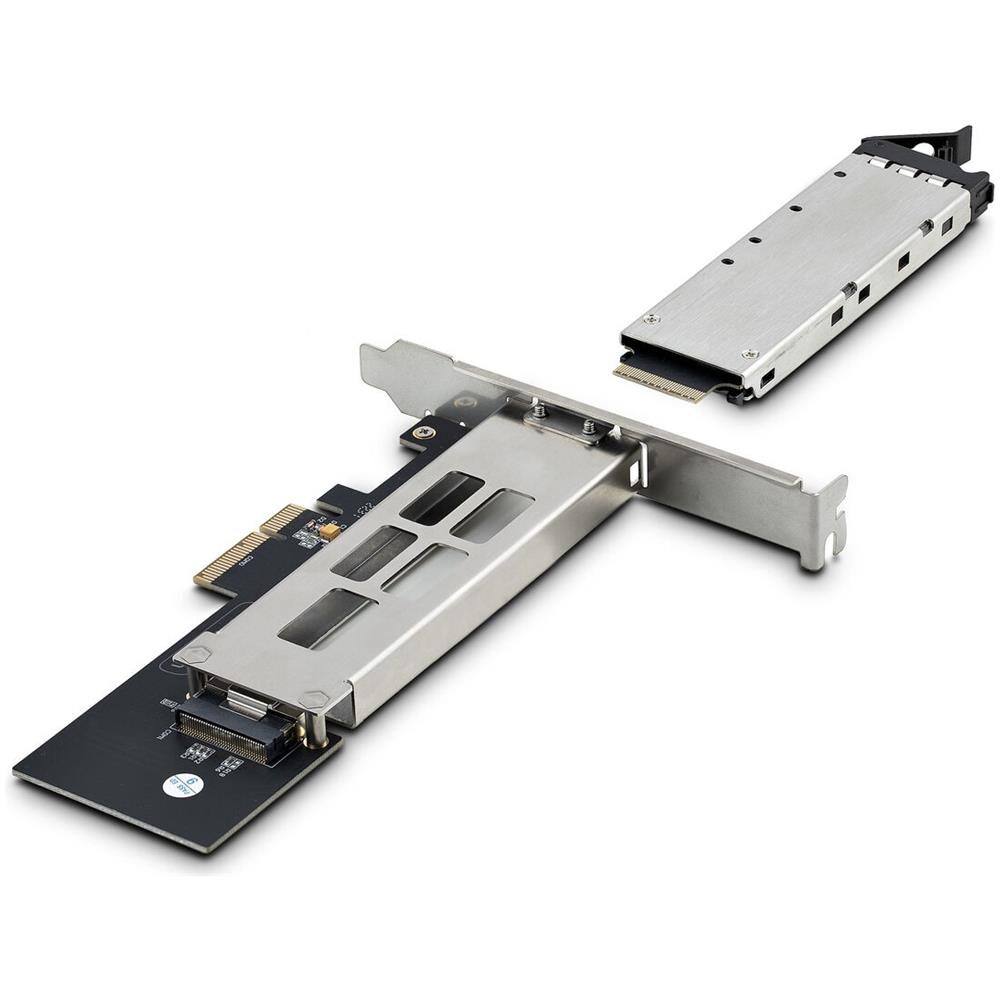 STARTECH.COM Schede di Interfaccia per PC PCIe 4.0 M. 2 64 GB /s Argento Nero
