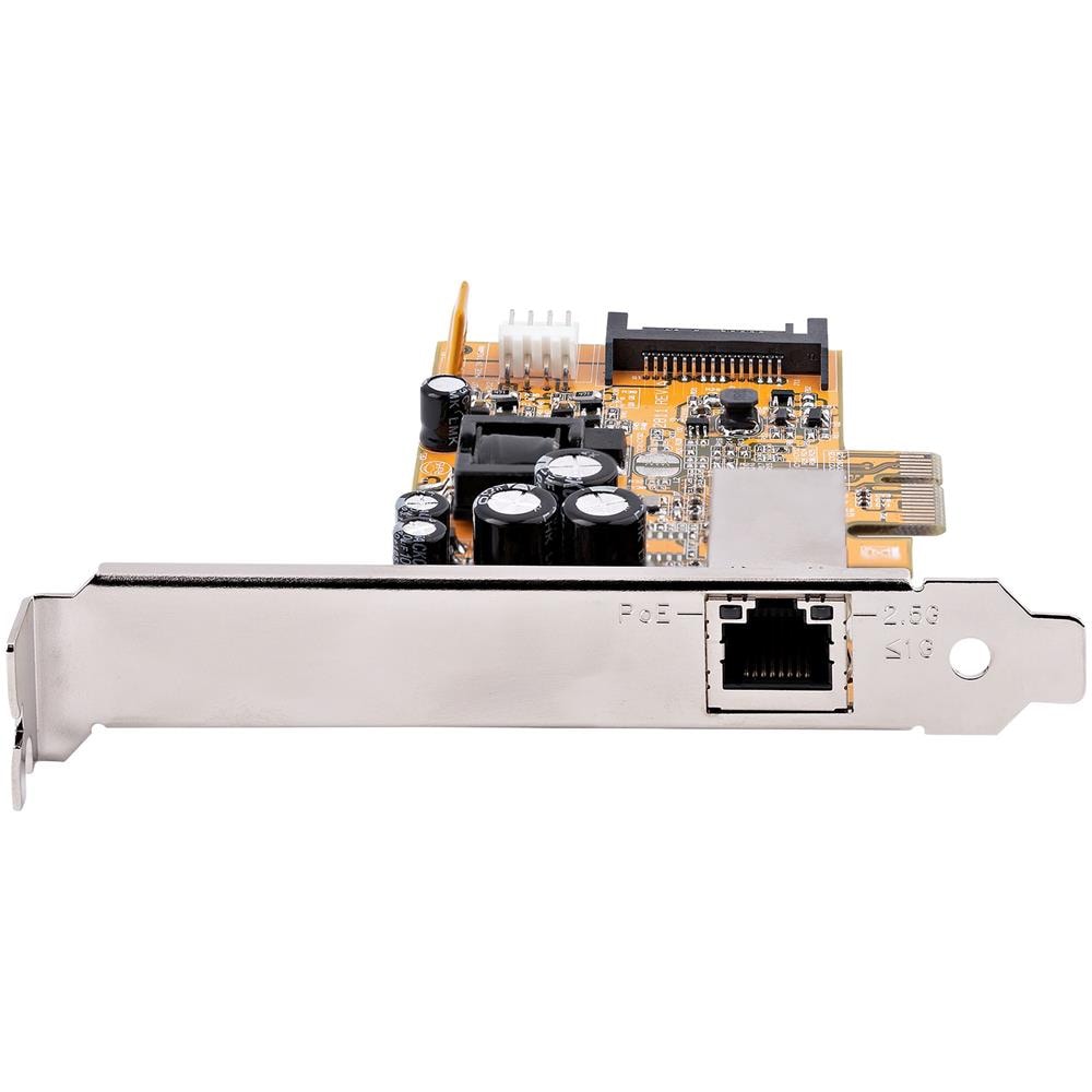 STARTECH.COM Scheda di rete PCI Express x1 a 1 Porta Scheda Ethernet PCIe con RJ45 Interfaccia di Rete da 2.5 Gb NIC PoE 802.3at da 30 W per Desktop e Server