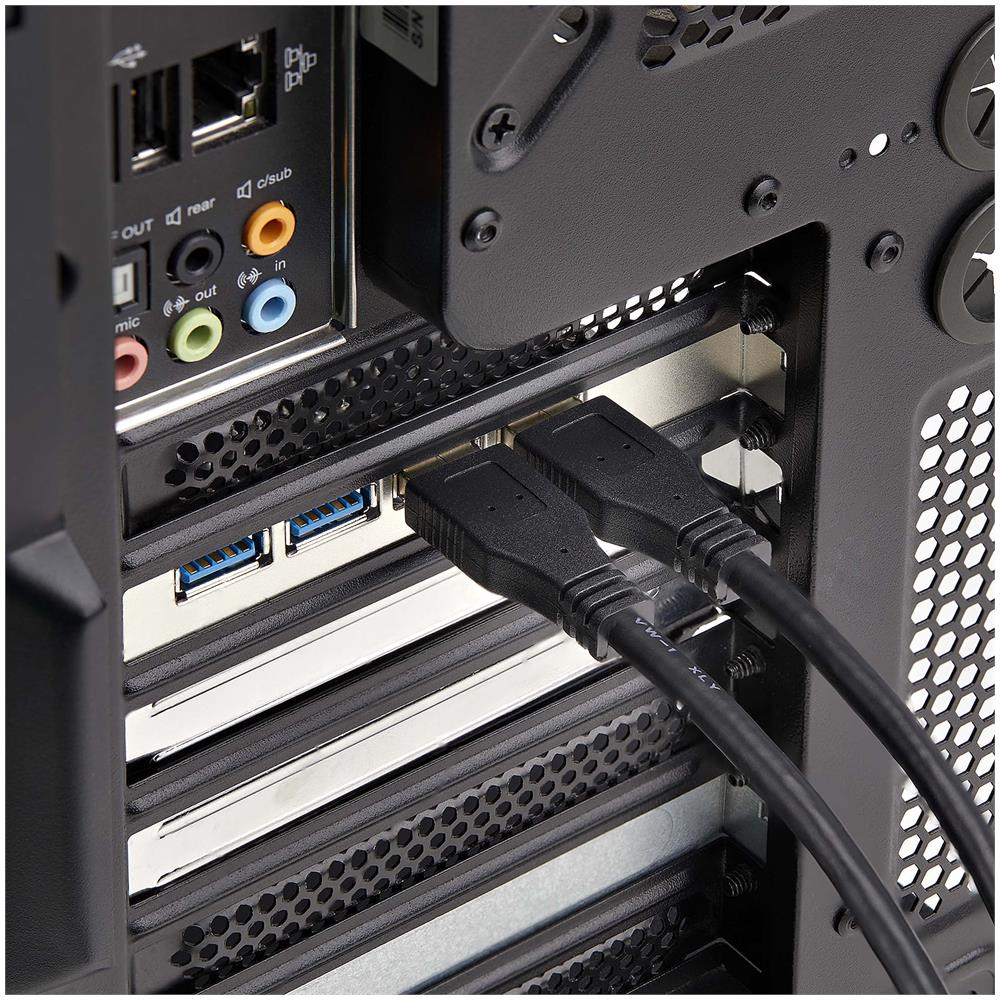 STARTECH.COM Scheda PCIe USB a 4 porte, USB 3.2 5Gbps, scheda di espansione PCI Express con 4 controller USB indipendenti, 4 porte USB-A, Windows /macOS /Linux