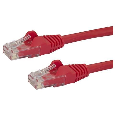 STARTECH.COM Cavo di rete CAT 6 - Cavo Patch Ethernet RJ45 UTP rosso da 7m antigroviglio