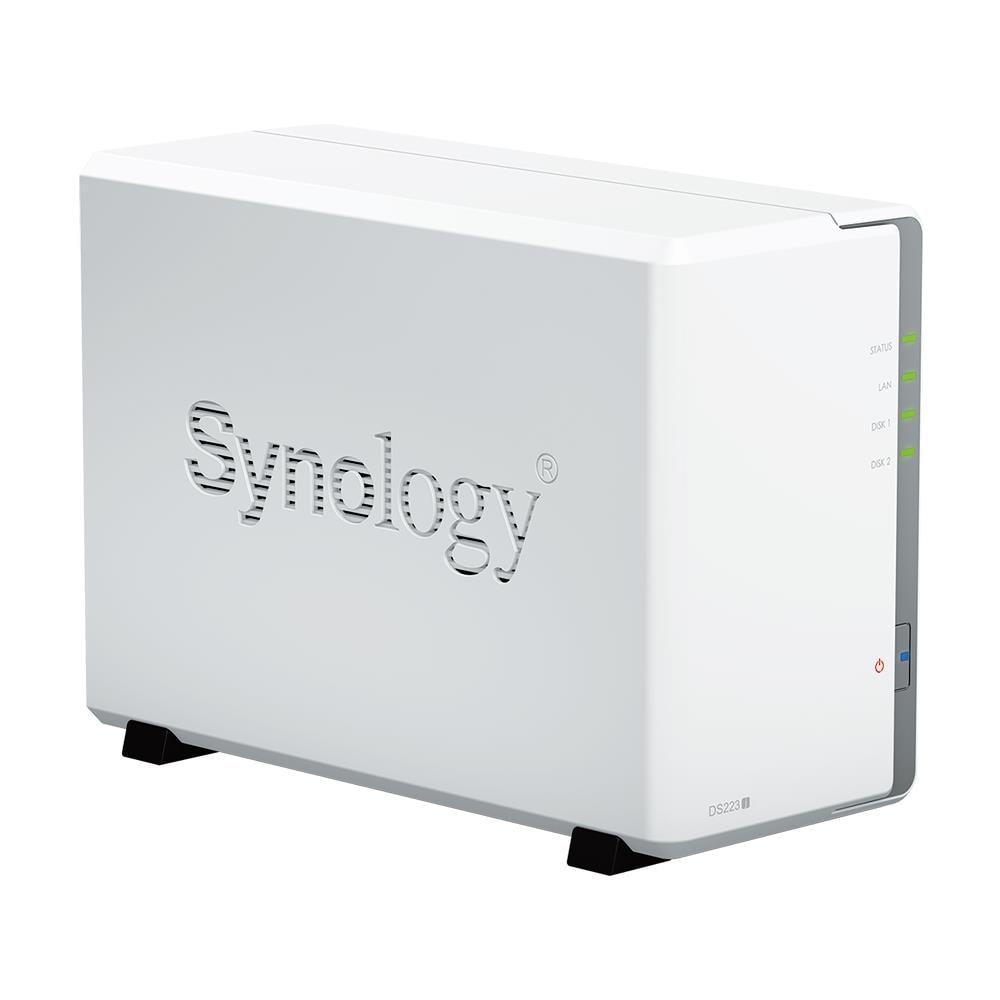 SYNOLOGY NAS DiskStation DS223J 2 Slot 3.5"/2.5" Interfacce 1x Gigabit Ethernet / 2x USB 3.2 Ram 1 GB