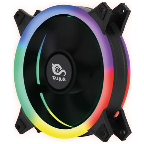 TALIUS Ventola PC Siroko Spectrum RGB Diametro 12 cm Colore Nero