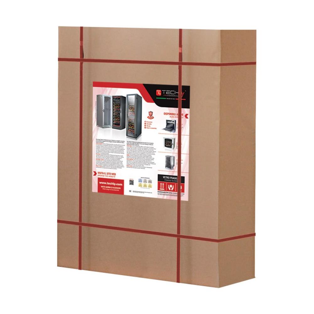 Techly Armadio Rack 19" a Muro 20 Unità P. 450 mm Flat Pack Nero