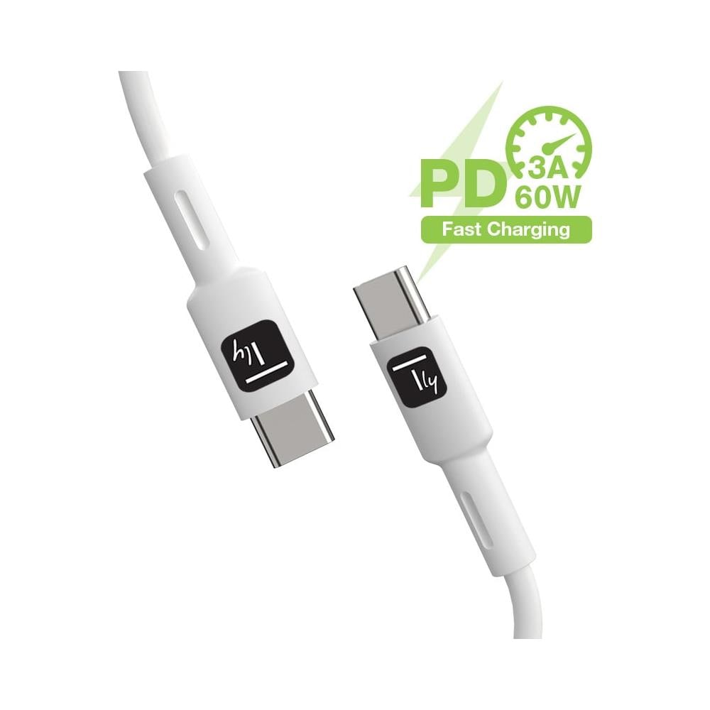 TECHLY Cavo Usb-c Maschio /maschio Usb 2.0 1m Bianco