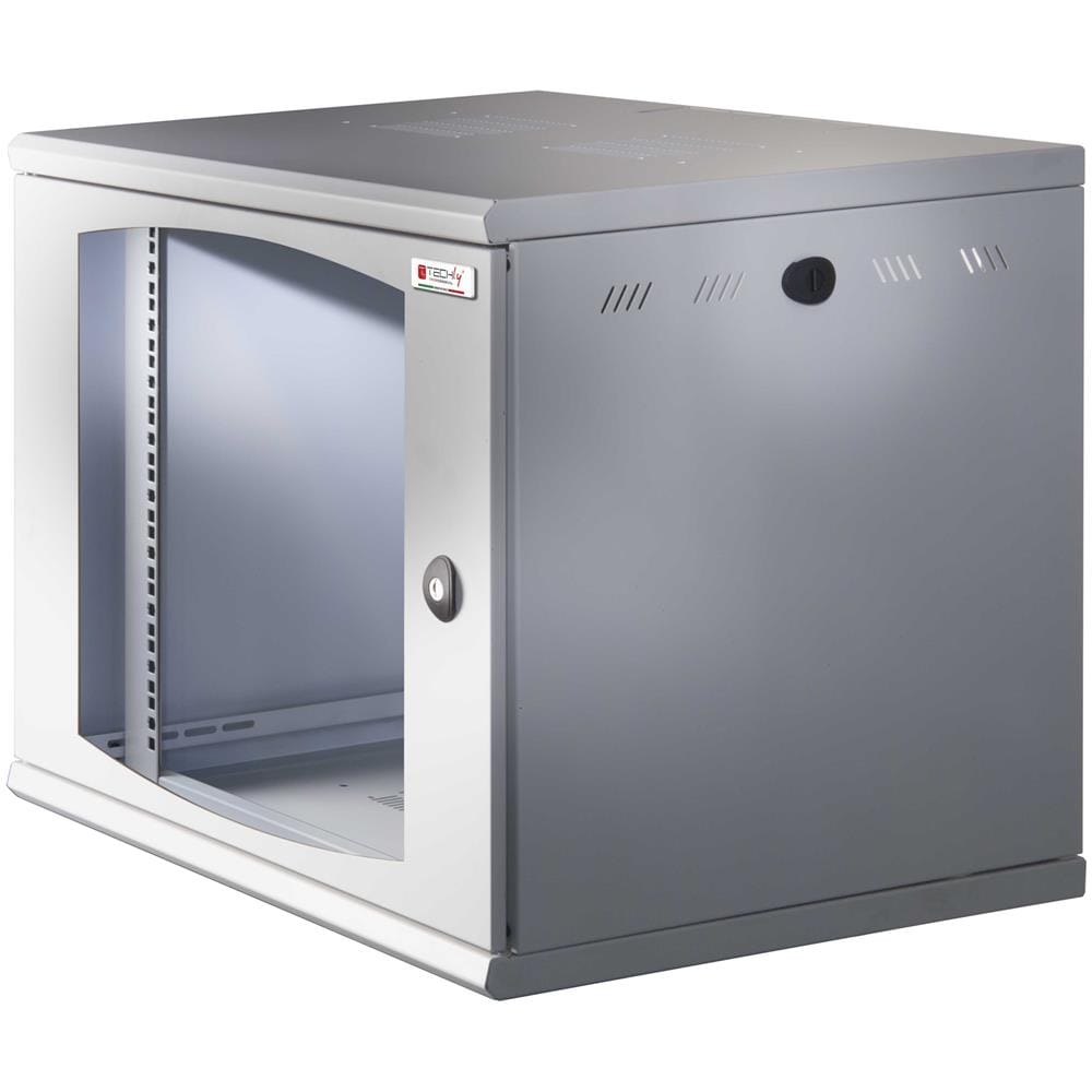 TECHLY I-CASE EW-2009G5 - Armadio Rack 19'' a muro 10 unità sezione unica prof. 500mm Grigio
