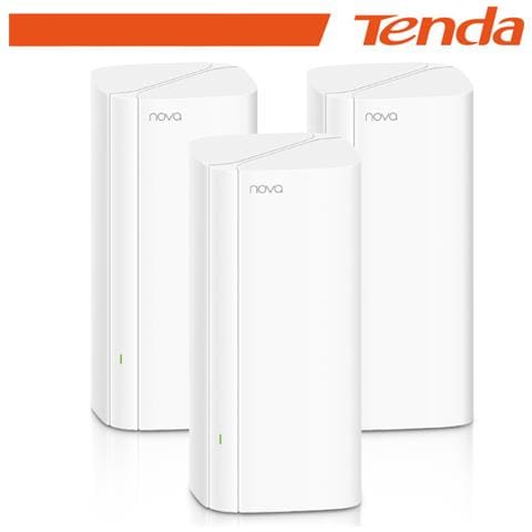 TENDA Router Nova Ex12-3 3pack Mesh Ax3000 Wi-fi 6-3p Gigabit-4 Amplificatori Wireless Indipent.-banda Ultra Larga Da 160mhz