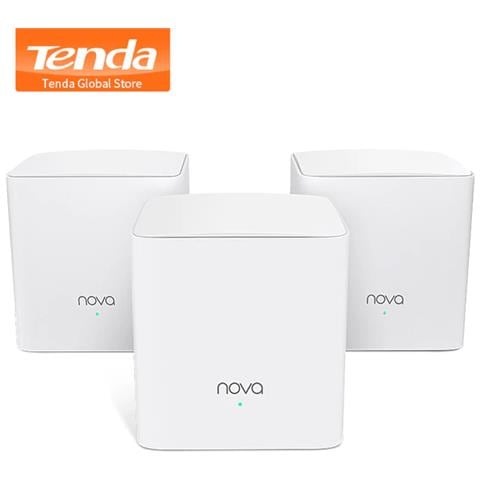 TENDA Router Nova Ex12-3 3pack Mesh Ax3000 Wi-fi 6-3p Gigabit-4 Amplificatori Wireless Indipent.-banda Ultra Larga Da 160mhz