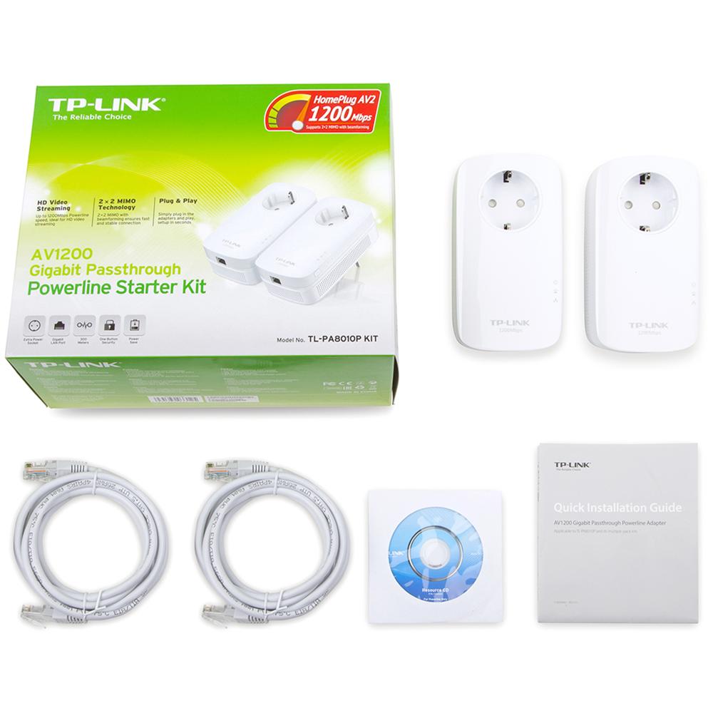 TP-LINK Kit Powerline 2 Adattatori AV1200 Mbps con presa passante