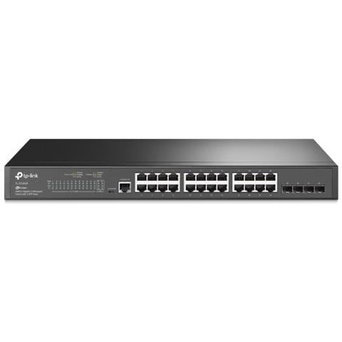 TP-LINK Switch TL-SG3428 24 Porte Gigabit Ethernet 10 / 100 / 100 Mbps RJ45 con 4 Porte SFP Managed