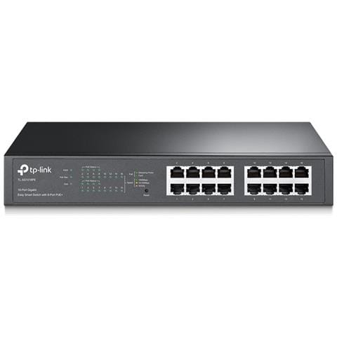 TP-LINK Switch Easy Smart POE 16 Porte Gigabit 10 / 100 / 1000Mbps RJ45
